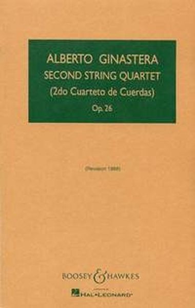 Ginastera, A: String Quartet 2